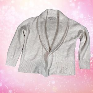 Loft Wrap Sweater Womens S 53% Linen 47% Cotton Officewear